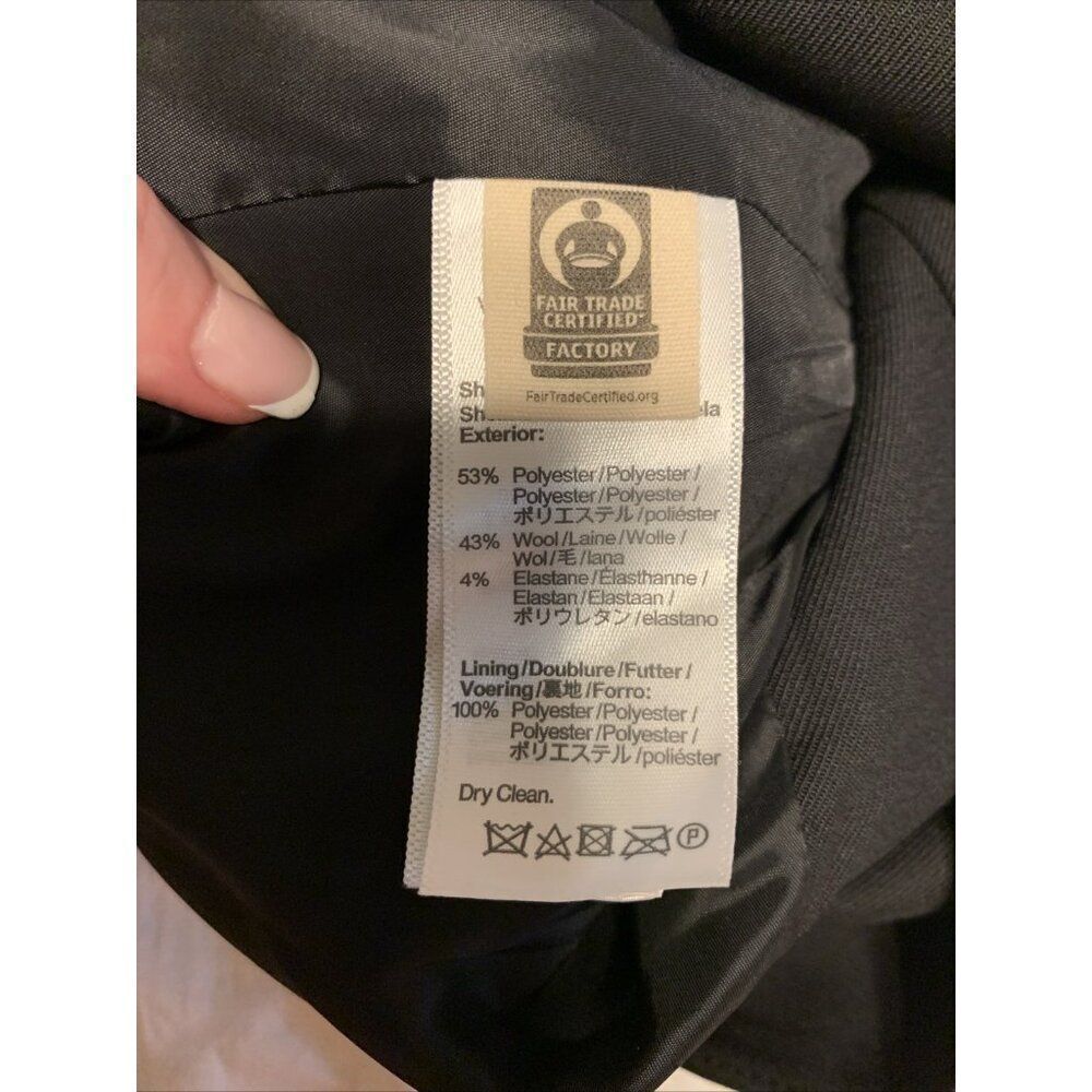 Madewell Womens Solid Black Button Down Work Care… - image 4